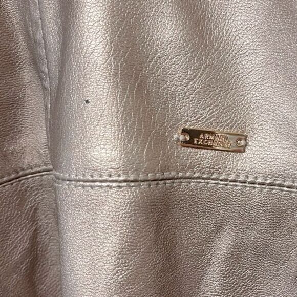 A|X Armani Exchange Faux Leather Dress-Size 10 - Picture 12 of 13